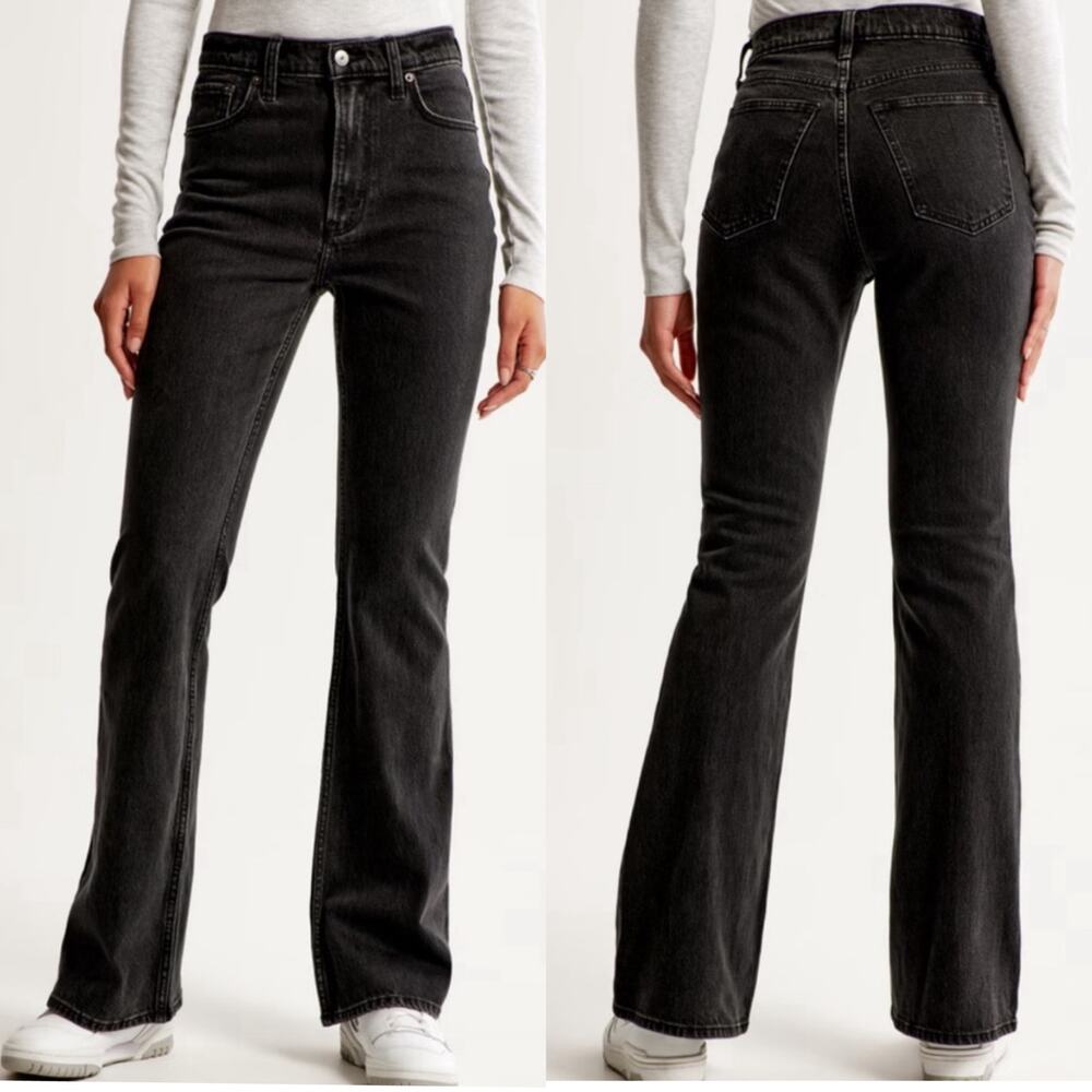 Abercrombie & Fitch Curve Love The Vintage Flare High-Rise Jeans 31